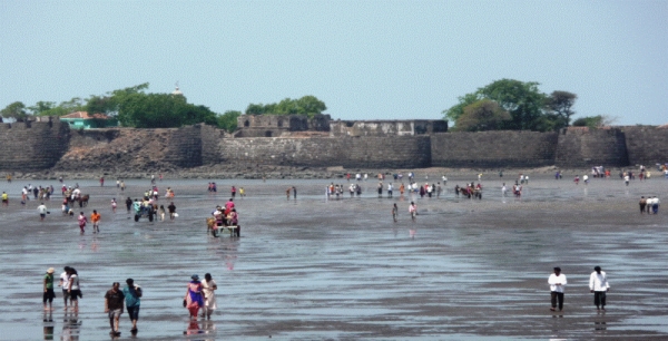 Famous Alibaug Beach Covered in Alibaug One day trip From Mumbai.