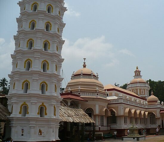 South Goa One Day Tour Sightseeing covered Mangeshi Temple