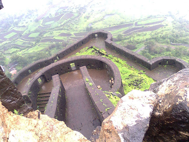 Vinachu Kada beautiful sight in Lohagad Fort One day Trip From Pune