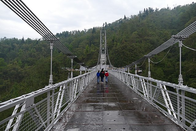 Singshore Bridge, covered in Gangtok To Pelling One day Tour