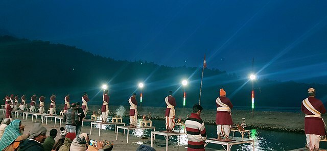 Triveni Ghat visit during Rishikesh one day trip from Delhi